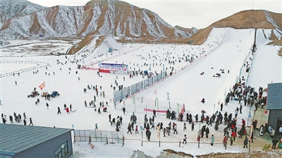 <p>　　黃谷川的冰雪盛景。</p>