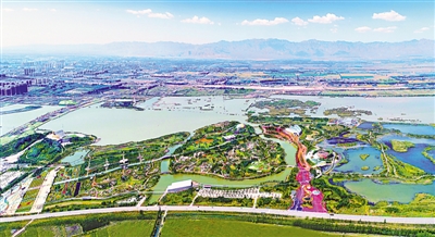 <p>　　美麗濕地無窮碧</p>