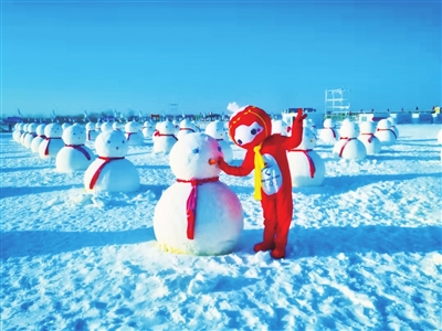 旅游景區(qū)的冰雪元素。 景區(qū)供圖