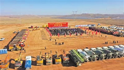 <p>　　開工現場。</p><p>　　（本版圖片均由吳忠市委宣傳部提供）</p>