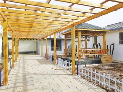 <p>　　關渠村的美麗庭院。</p>
